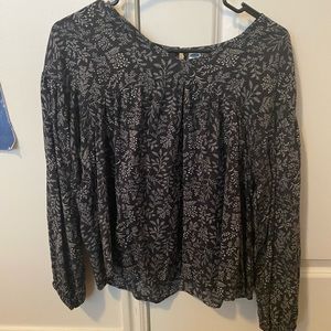 Small old navy floral print long sleeve